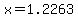 +x+=+1.2263+
