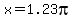 +x+=+1.23pi+