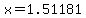 +x+=+1.51181+