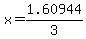 +x+=+1.60944%2F3+