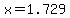 +x+=+1.729+