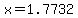 +x+=+1.7732+