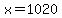 +x+=+1020+