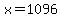 +x+=+1096+