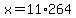 +x+=+11%2A264+