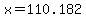 +x+=+110.182+