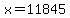 +x+=+11845+