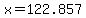 +x+=+122.857+