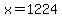 +x+=+1224+
