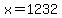 +x+=+1232+