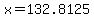 +x+=+132.8125+