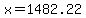 +x+=+1482.22+