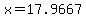 +x+=+17.9667+