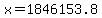 +x+=+1846153.8+