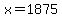 +x+=+1875+