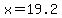 +x+=+19.2+