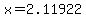 +x+=+2.11922+
