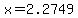 +x+=+2.2749+