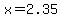+x+=+2.35+