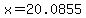 +x+=+20.0855+
