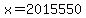 +x+=+2015550+