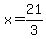 +x+=+21%2F3+