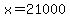 +x+=+21000+