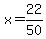 +x+=+22%2F50+