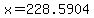 +x+=+228.5904+
