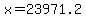 +x+=+23971.2+