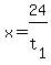 +x+=+24%2Ft%5B1%5D+