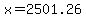 +x+=+2501.26+
