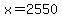 +x+=+2550+