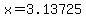 +x+=+3.13725+
