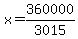 +x+=+360000%2F3015+