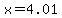 +x+=+4.01+