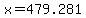 +x+=+479.281+