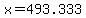 +x+=+493.333+
