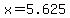 +x+=+5.625+
