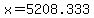 +x+=+5208.333+
