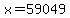 +x+=+59049+