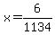 +x+=+6%2F1134