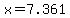 +x+=+7.361+