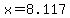 +x+=+8.117+