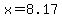 +x+=+8.17+