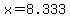 +x+=+8.333+