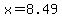 +x+=+8.49+