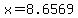 +x+=+8.6569+