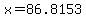 +x+=+86.8153+