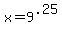 +x+=+9%5E.25+
